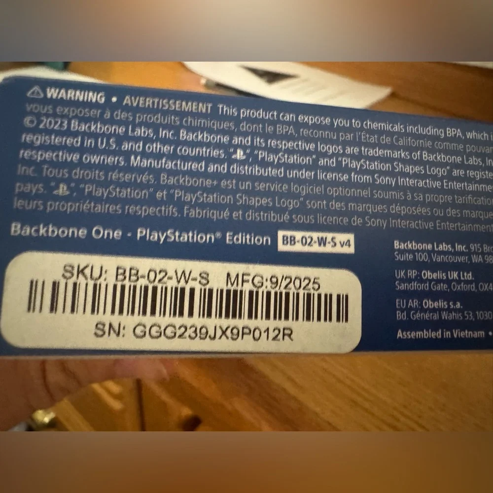 Sony PlayStation Backbone Controller - White